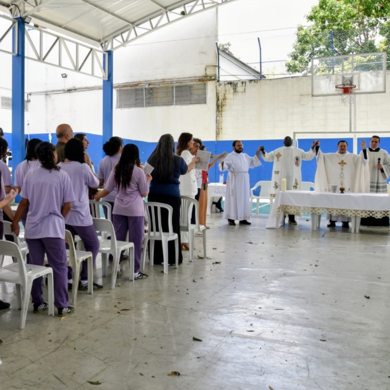 Celebração no CASA Chiquinha Gonzaga teve a presença da presidente da Fundação CASA. Fotos: Luciney Martins/O São Paulo
